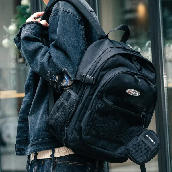 로아드로아 PLAN B CIRCLE BACKPACK (BLACK)