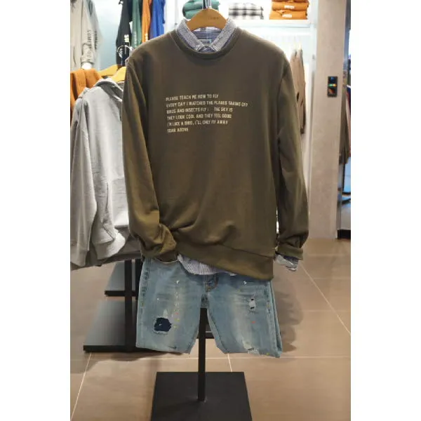 [현대백화점][HUM]흄 (H173H054) 남녀공용 레터링포인트맨투맨