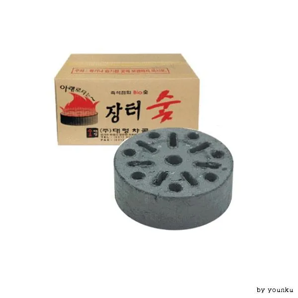 장터숯 1P-H 석쇠숯 화로 번개탄 구공탄 연탄 바베큐숯, 단품