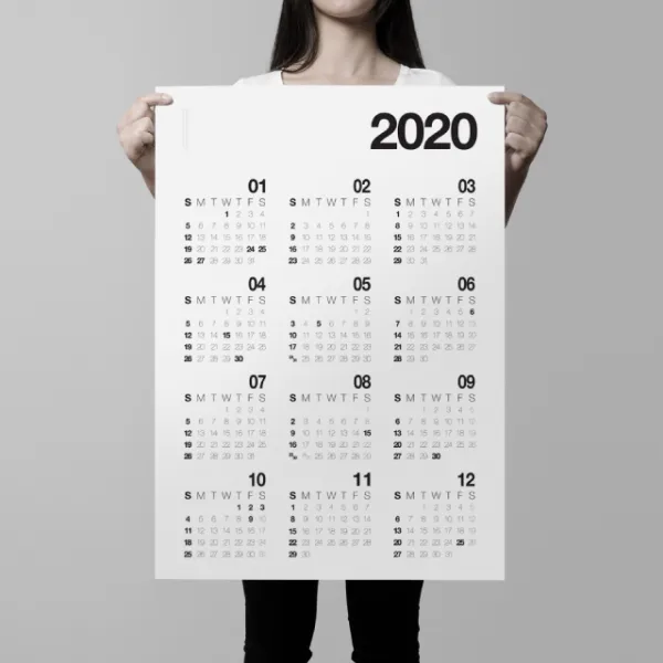 221B Studio 2020년 달력 대형 캘린더 포스터 벽걸이