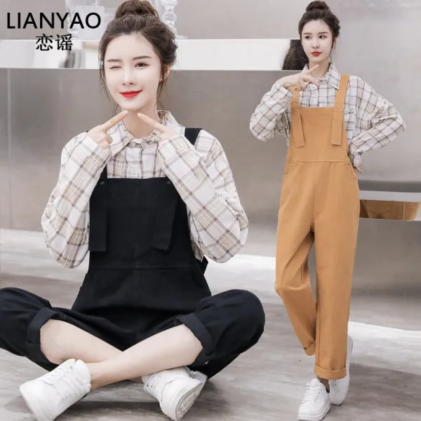 싱푸리 데님 점프수트 일자바지 여자바지 커플 캠핑룩 개강룩 시밀러룩