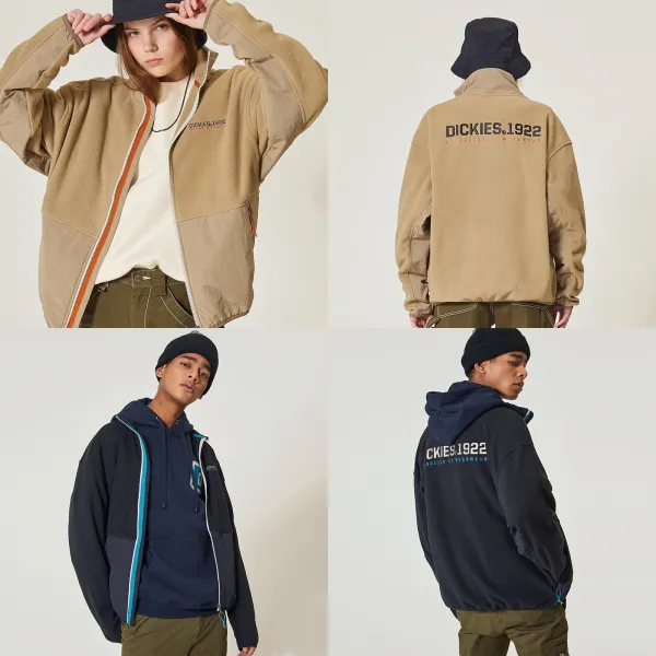 디키즈 DICKIES 60% 인/기/상/품! 필.수.템! 한.정.수.량 남녀공용 오버핏 폴라 폴리스 스탠드 집업 자켓 TZU164
