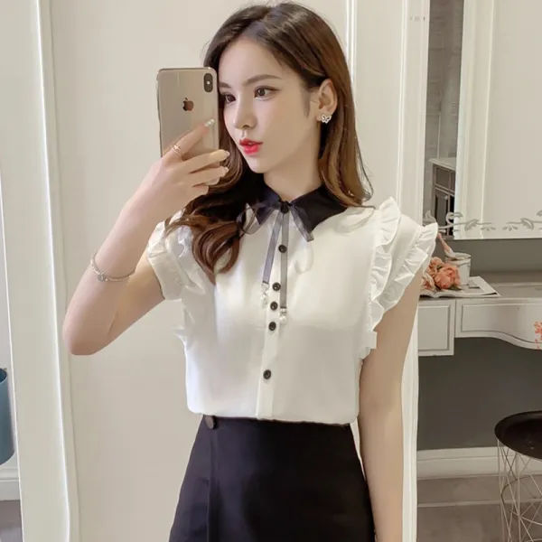 다발로 여성 가을 반팔 블라우스 Lt67 589411875152_xgv7