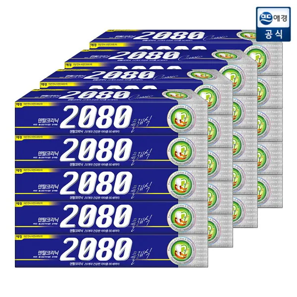 [애경] 2080 덴탈크리닉 클래식 치약 170g x 20개, 170g, 20개
