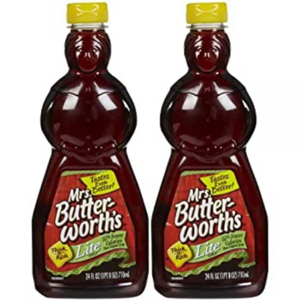 Mrs Butterworth's Pancake Syrup Lite 24 oz 2 Pack, 1