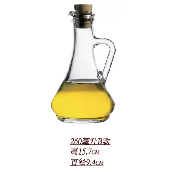 파샤 파치 주방 키친 쇼트 조미료 통 조미 보틀 유리병 자향촌 있음 마개 기름통 올리브 오일 간장이다, 외가닥 B타입
