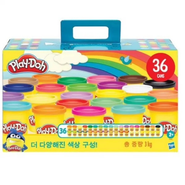 해즈브로 플레이도우 뉴 메가팩 36팩, 혼합색상
