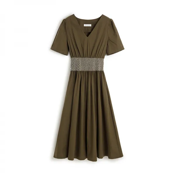PPH HAUTECOUTURE 정함 품질 21 브이넥반팔 때리다 끌어당기다 허리보정