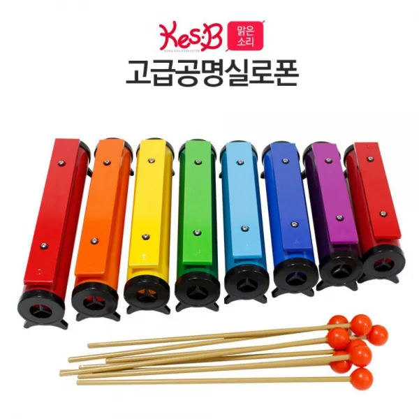 8음계 파이프울림 프리미엄 공명 실로폰 set 청각교육 선물용