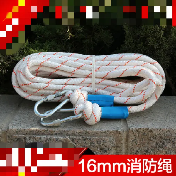 16mm가거소방사 가재용 비상생선 구명조끼 안전줄 외산선 보험 로프 10미터 중년 쌍고기 장갑(6444)
