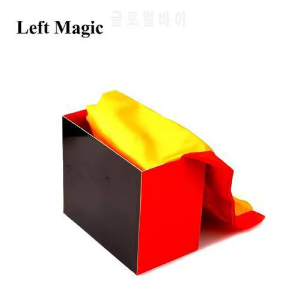 실크 분수 박스 2 매직 트릭 (실크는 포함되지 않음) 빈 상자 마법 실마리