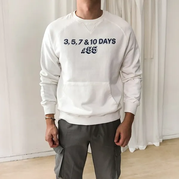 더메이드샵 넘버 캥거루포켓 맨투맨