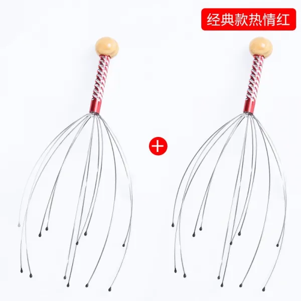 바하마스드림즈 안마기 멀티 대만 항공 두부 빗 두기 골이 다섯 손가락이다 마사지 조과오조 클래식 타입 열정 레드