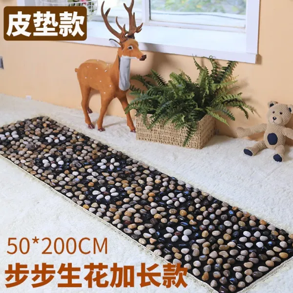 발지압 자갈 매트 발바닥 맛사지패드 마노석 신발깔창 경혈 가정용 발맛사지 지압매트 기본 T16 50*200cm한걸음한걸음 생화 더길어진타입