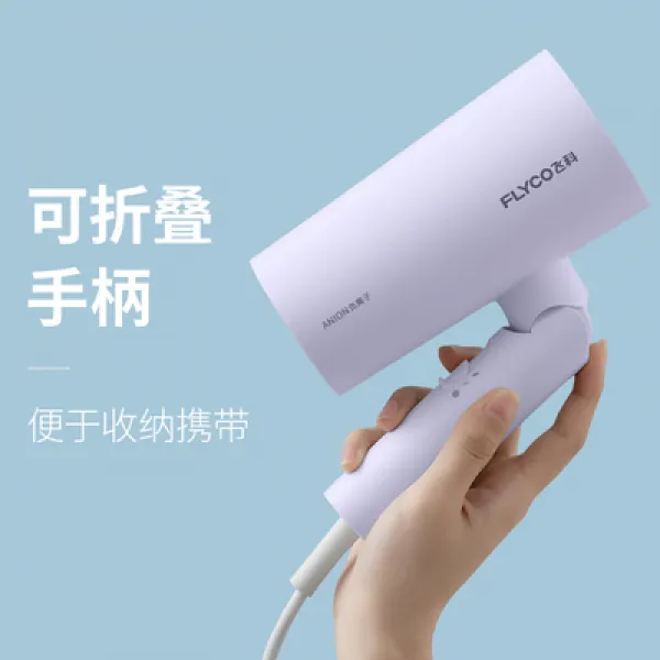 비과 가정용 고출력 폴딩 춥다 열풍 머리를보호 머리상하지 않는 소음방지 전기 Fh6277 자색 있음 1800w