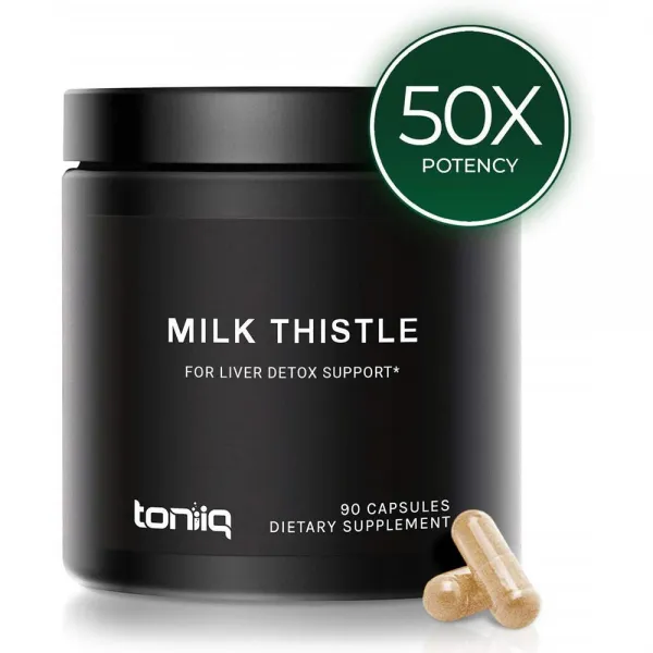 Toniiq 밀크시슬 90정 500mg 1팩 간에좋은약 피곤할때 만성피로 영양제