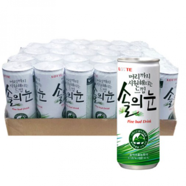 롯데칠성음료 머리까지 시원해지는 느낌 솔의눈, 240ml, 115