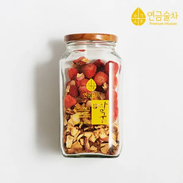 GJW6A2E6E 키트 이색선물 휘게 맑은농장 인테리어소품 샹그리아 술판다 담금주 묘약 여자친구선물 사과딸기 1000ml 소녀제과 살룻 딸기, GJ 1