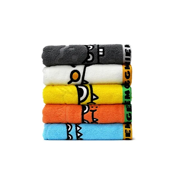 스위트몬스터 자가드 캐릭터수건 5장 5종 1세트