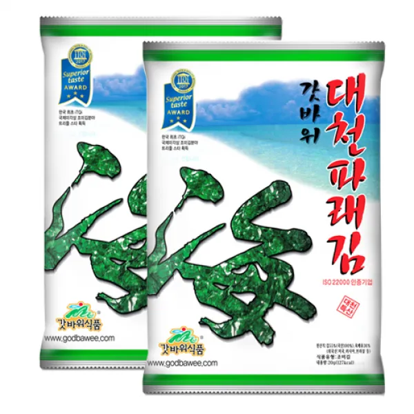 갓바위식품(주) 대천갓바위김 파래김 20g, 20봉