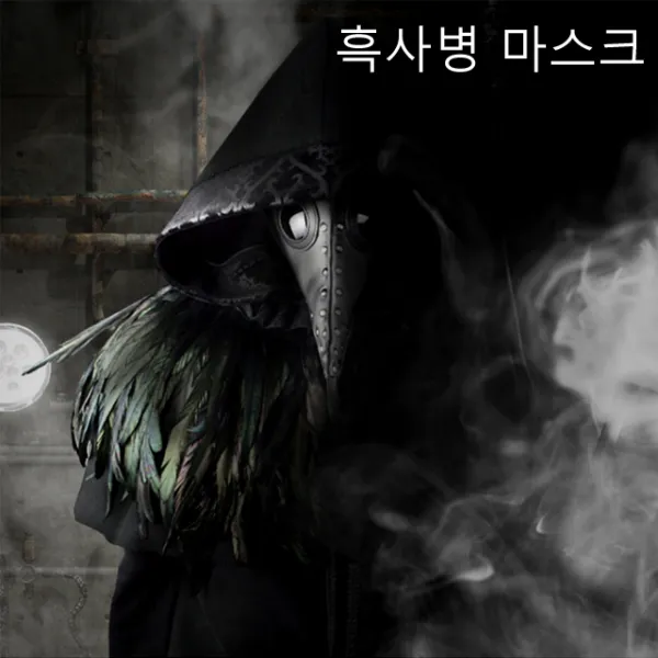 할로윈 코스튬 흑사병마스크 역병의사 까마귀 가면, 타입2(BKM001)