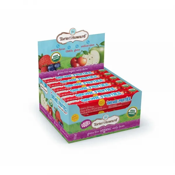 토리앤하워드 사워 체리 츄위 후르티 스틱 Torie & Howard Chewie Fruities Stick Sour Cherry 59.5g 18팩