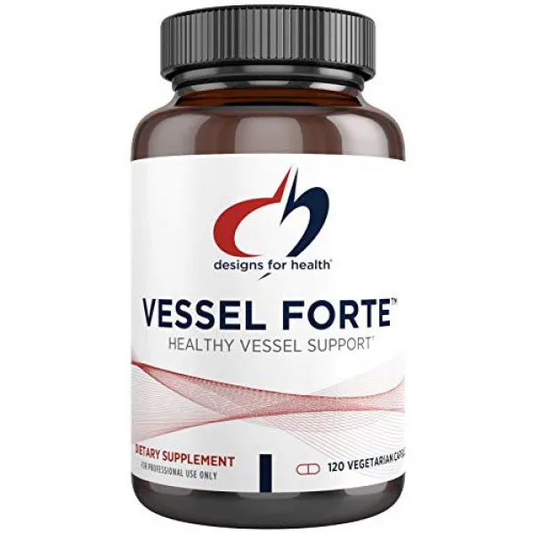 Designs for Health Vessel Forte - Diosmin for Blood Vessel Support with Quercetin Gotu Kola + Grape Seed Extract (120 Capsules), 1