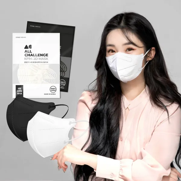 올챌린지 KF94 새부리형 황사 마스크 100매, 화이트100매