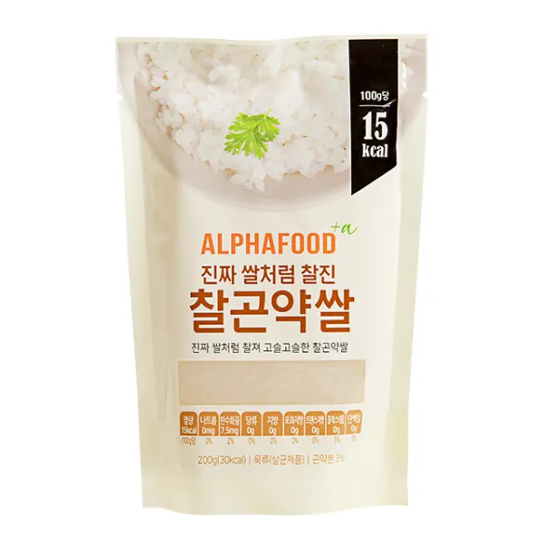 알파푸드 찰곤약쌀 200g X 10개 묶음