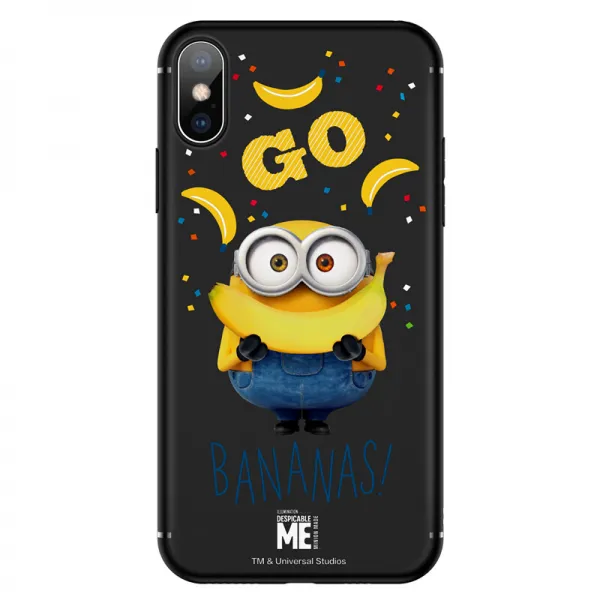 미구 iphone xs max 케이스 애플 xs max 케이스 케이스 옐로우 버전 완전 실리콘 케이스 방지 케이스 Banana 검은색, 단일상품