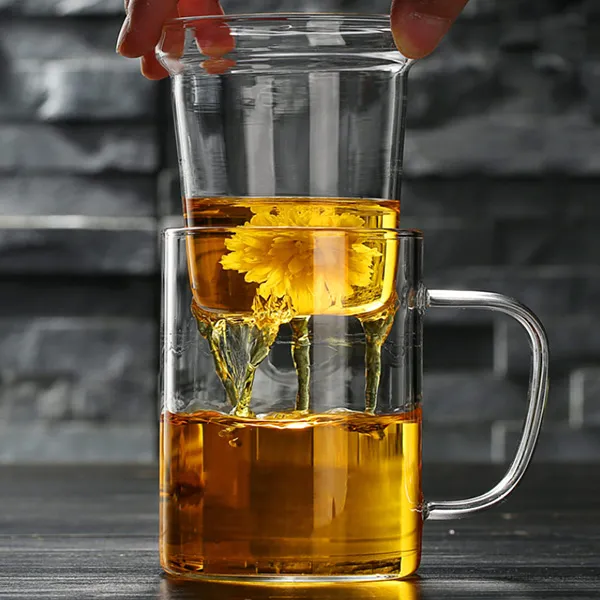 인블룸 1+1세트 티망 내열유리 머그컵 (뚜껑포함) 350ml/ 450ml/ 550ml, 550ml_2개입