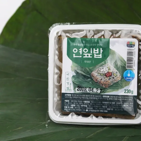 국내산 시흥갯골 연잎밥 230g 4개, 1개