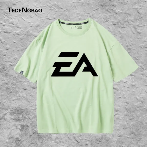 EA 게임 주변 전쟁터 1반팔 된서리 엔진 청 소년 학생 커플 캐쥬얼 옷