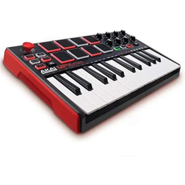 Akai 전문가용 MPK 미니 MKII 8 개의 드럼 패드 8 개의 할당 가능한 Q-Link 노브 및 프로 소프트웨어 제