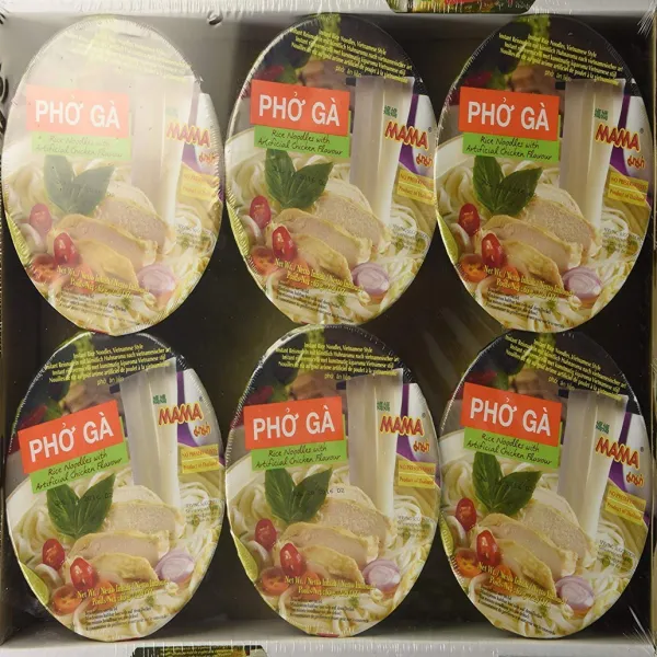 Mama Pho Ga (Chicken Noodle Soup) 6 Bowls in a Packs 마마 포가 (닭고기 누들 스프) 6 팩, 1