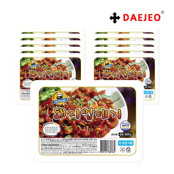 임꺽정 돼지껍데기350g X10개 냉동껍데기 양념껍데기, 단품