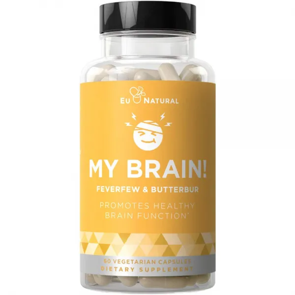 Eu natural Eu natural My Brain 편두통 완화 비타민 60정, 1개