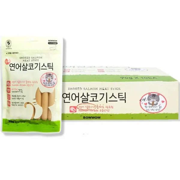 연어살통째 리얼건강 냥이간식 애묘간식소세지 캣소시지, 1개