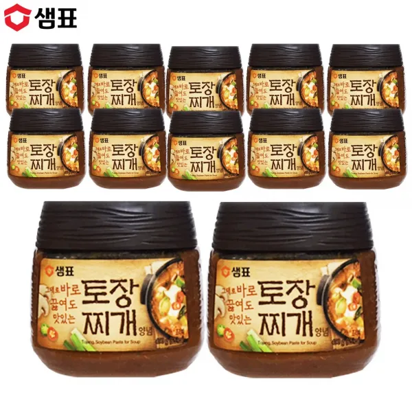 예이니식품 샘표 토장 찌개양념 12개 450gx12개 숙성콩메주재래식 12개 450g