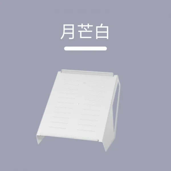 물심 생활 더블레이어 접이식 신발 수납정리대 가정용 비닐 플라스틱 심플 슈즈 성급 공간 욕실화슬리퍼, 달무리 화이트