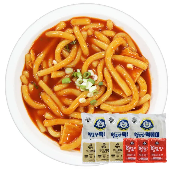 맘카페 입소문난 헬로맘누들떡볶이 420g x 3 (보통매운맛3), 3세트