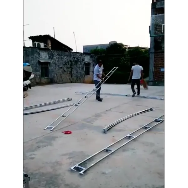 잔치천막 연회 텐트 시골 결혼식경사 하우스 흐름 접이식 술상을 차리다 비천막 차양 심플 주차장천막 야외, T12-폭4미터 직사각형 6미터꼭대기천삼면 두루는천