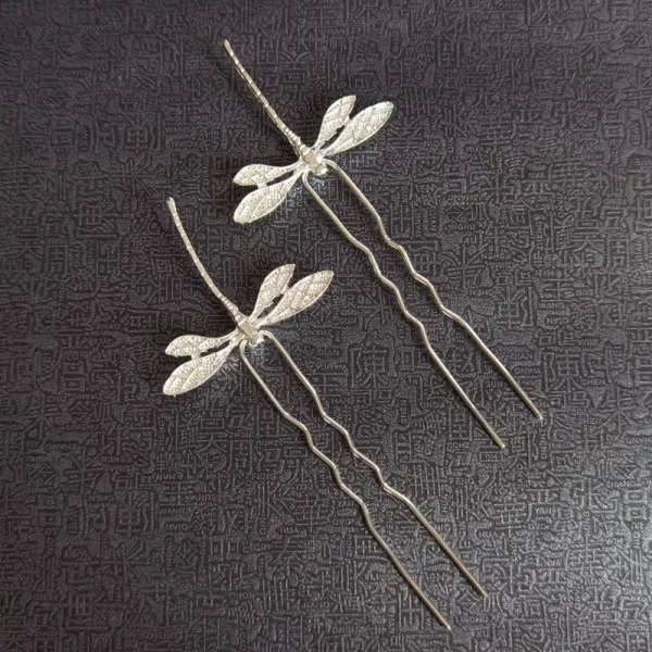 오리지널제작 올림머리 헤어액세서리 중국전통의상 엔틱 악세사리 명제 떨리다 나비 더듬이다 태우기 블루 위 진