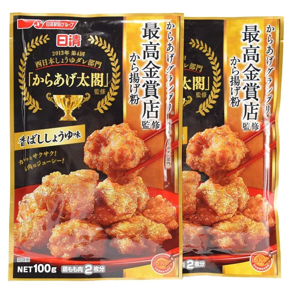 Kara Age 웅장한 펼쳐지 금 가게 튀긴 밀가루 향기로운 콩 소스 끝내 에서 Supervision 3.5oz 100g × 2pack