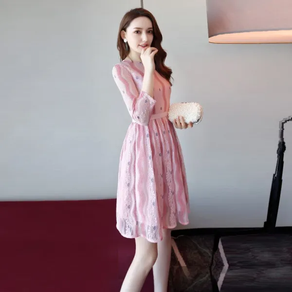 Xiyao 여성 시스루 미디 원피스 47101825