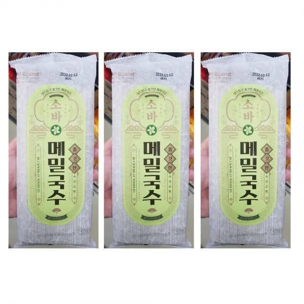 노브랜드 메밀국수면 500g x 3팩 냉모밀 메밀소바, 1개