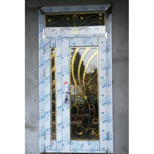 Dipylon 더블도어 304스테인리스방도문양문마을안전문백강문가용단문우자모문 공작새