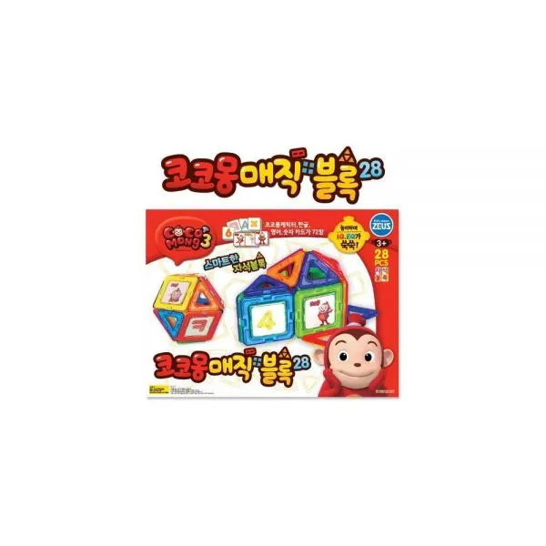 코코몽 매직블록28 블럭쌓기 블럭 쌓기 유아학습용품 퍼즐, 단일상품