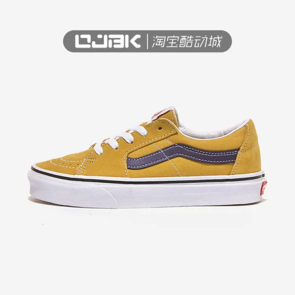 너만빼고다아는 SK8LOW 꺾다 공제금 클래식 엘로 남성 여성 무스탕 캔버스 VN0A4UUK24K