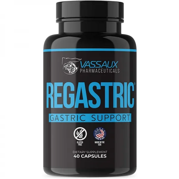 Regastric 40 Capsules 500mg-천연 제품-H. Pylori 위염 산성 퇴조 및 속쓰림 제거-감자 전분 Apple P, 1